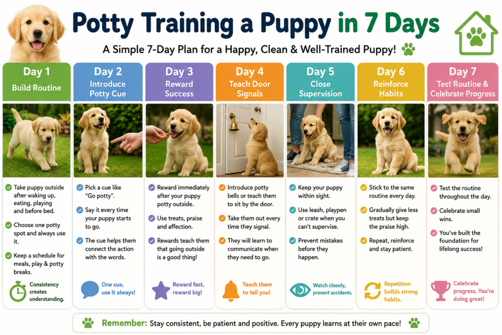 Potty Training a Puppy in 7 Days