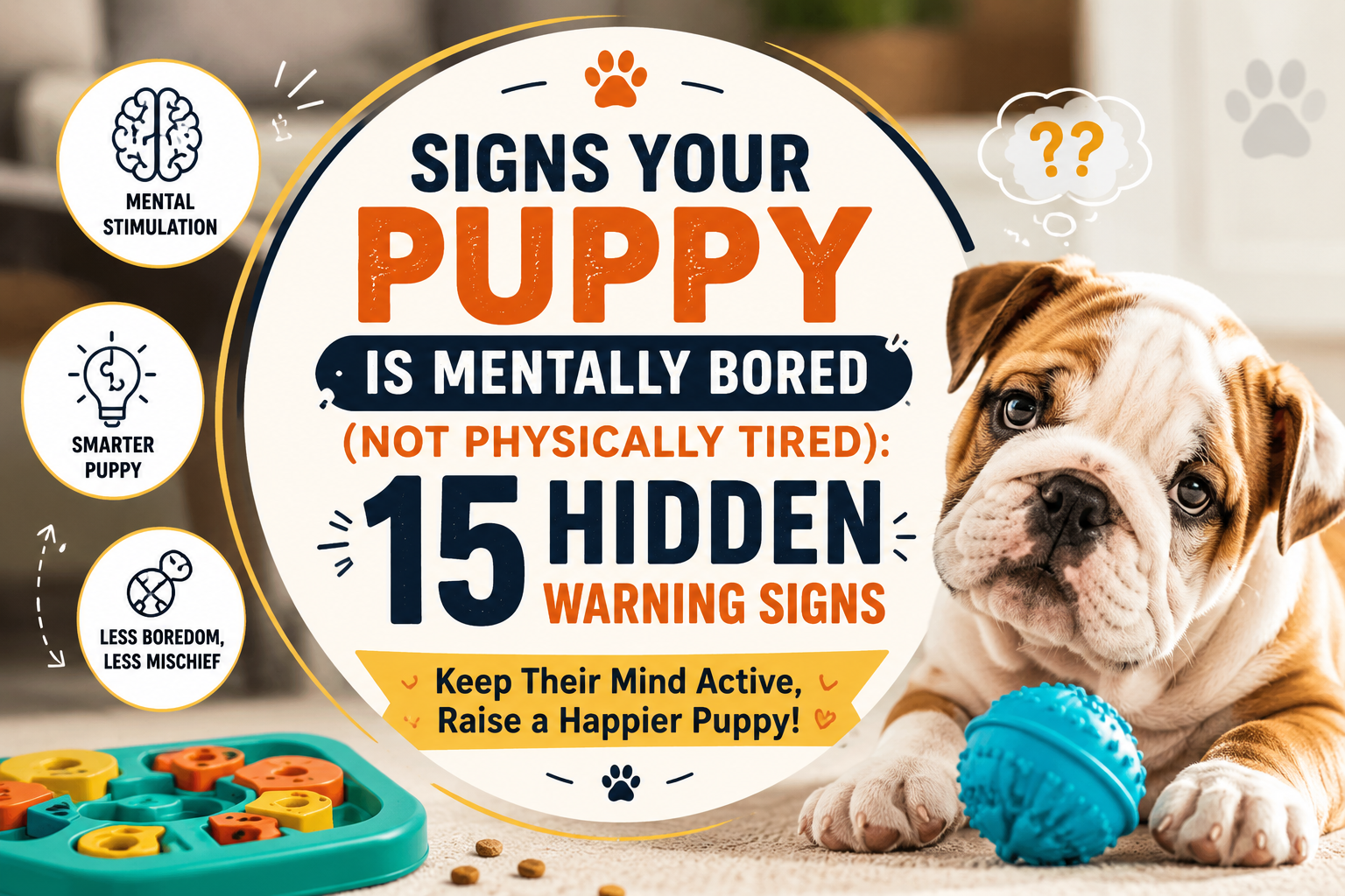 Signs Your Puppy Is Mentally Bored
