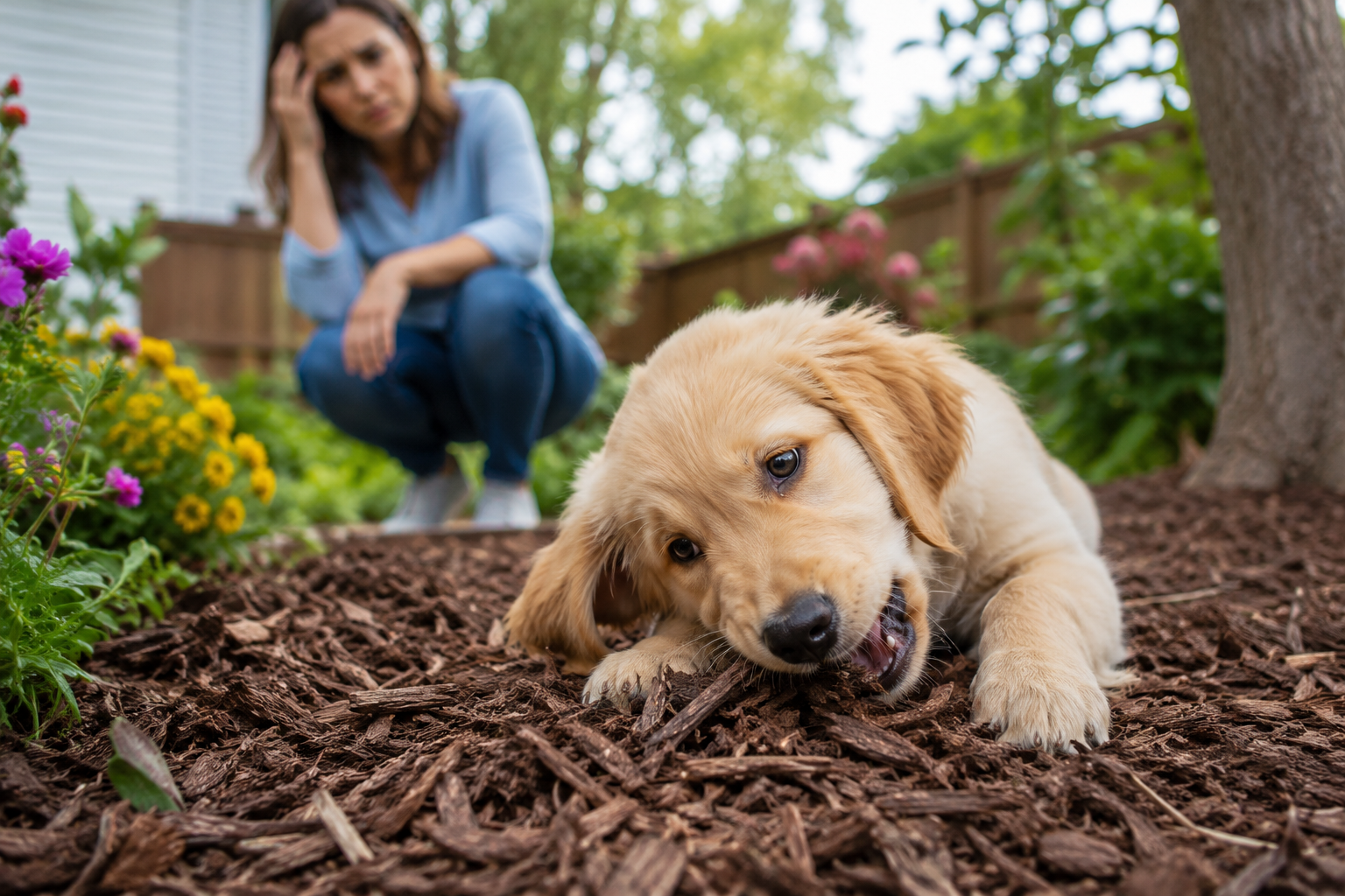 Why Is My Puppy Eating Mulch and Dirt? 9 Hidden Causes, Serious Risks & Proven Solutions (2026 Guide)