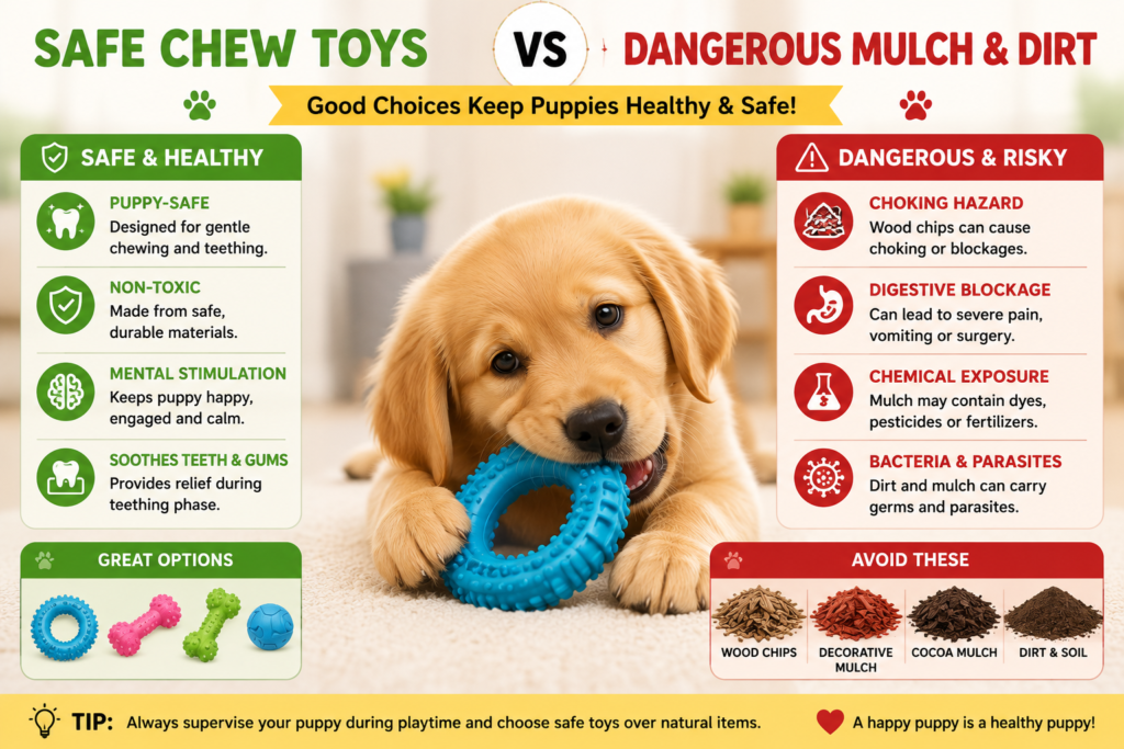 Why Is My Puppy Eating Mulch and Dirt?