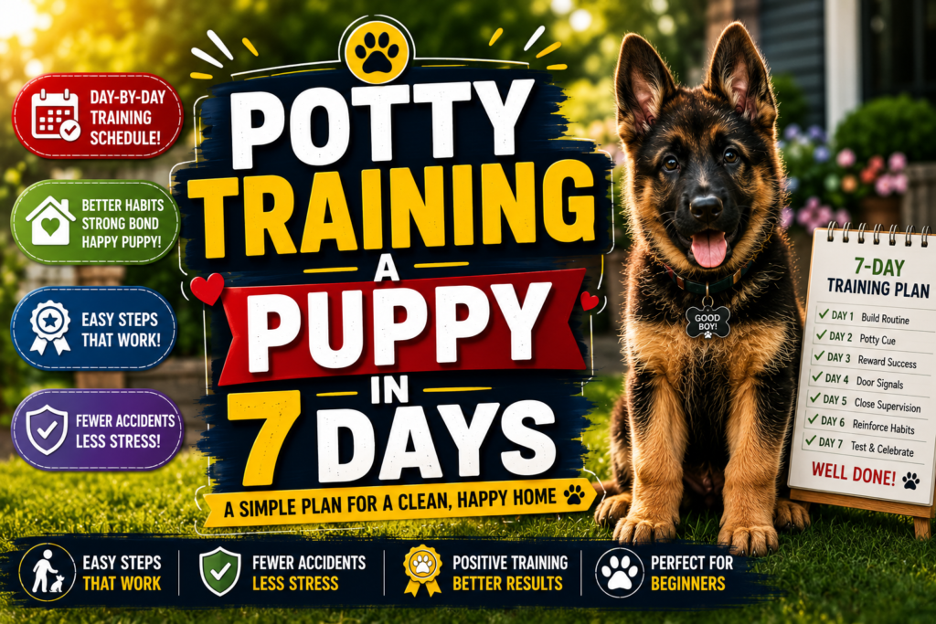 Potty Training a Puppy in 7 Days