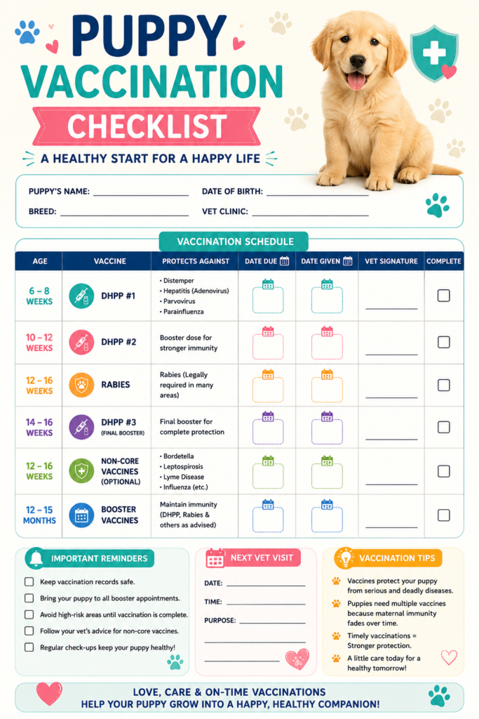 Puppy Vaccination Schedule