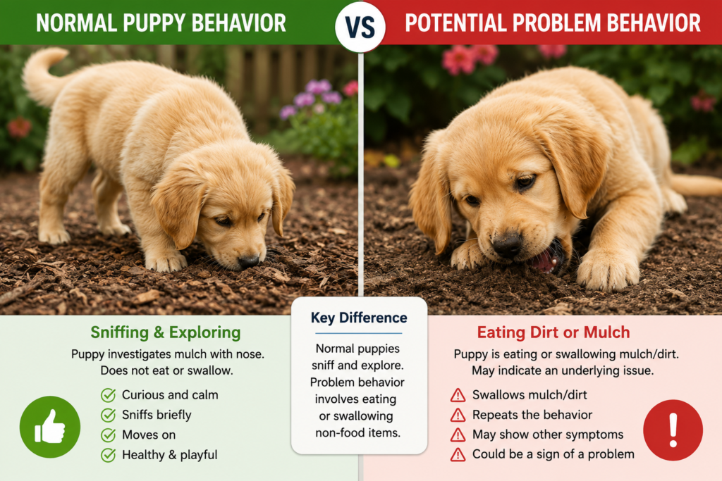 Why Is My Puppy Eating Mulch and Dirt?