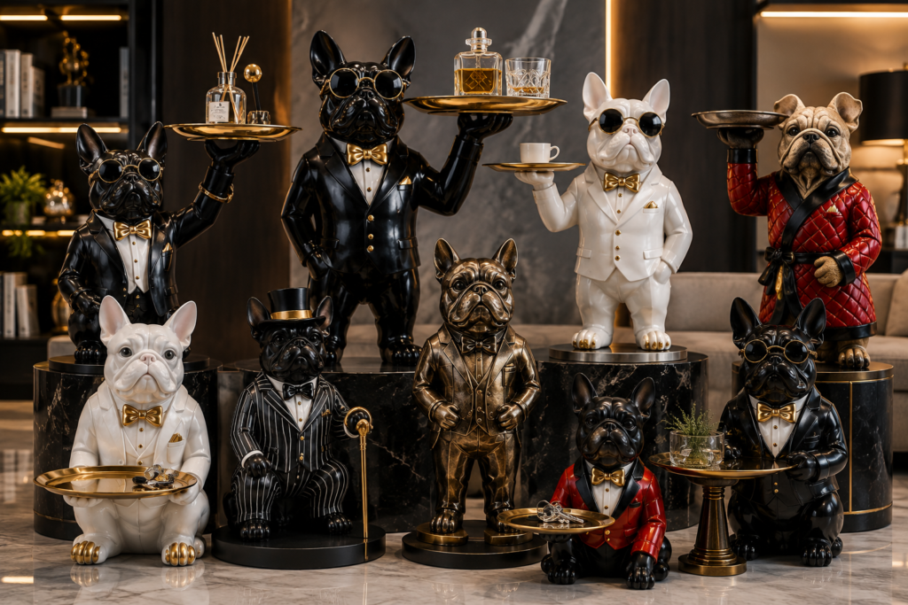 These 10 Bulldog Butler Statues Are Taking Over Pinterest — Here’s Why