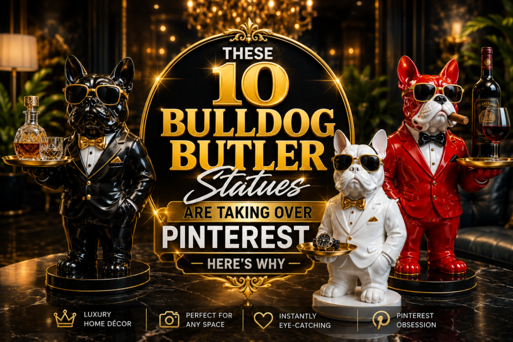 These 10 Bulldog Butler Statues Are Taking Over Pinterest — Here’s Why