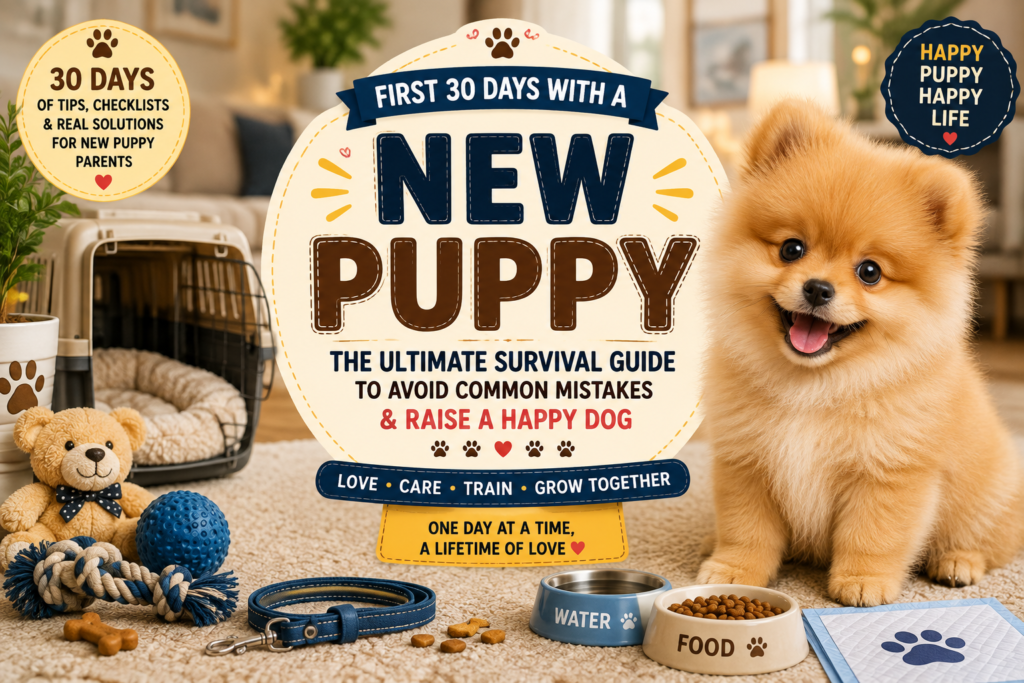 First 30 Days With a New Puppy: The Ultimate Survival Guide to Avoid Common Mistakes & Raise a Happy Dog